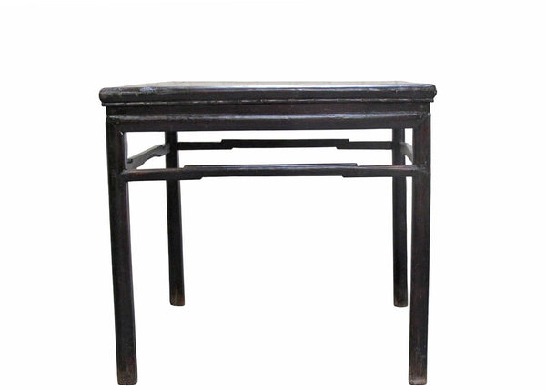 Antique Square Lacquered Tea Table - Dyag East
