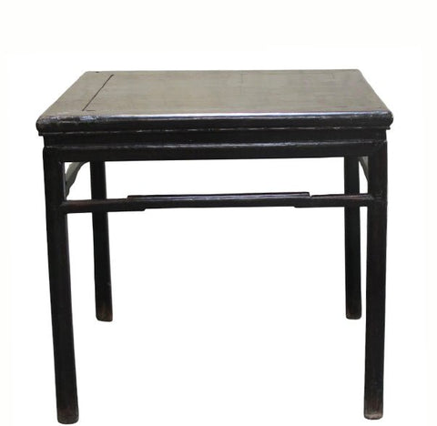 Antique Square Lacquered Tea Table - Dyag East