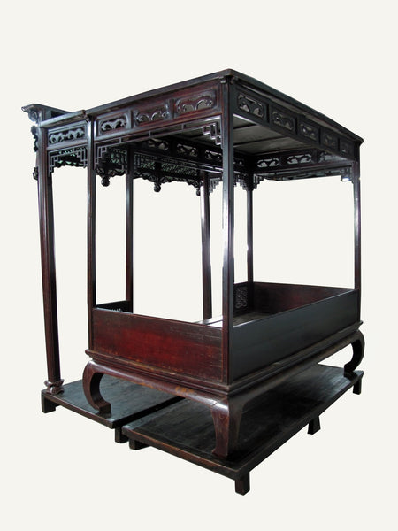 Authentic Rare 19th Antique Chinese Canopy Bed - Dyag East