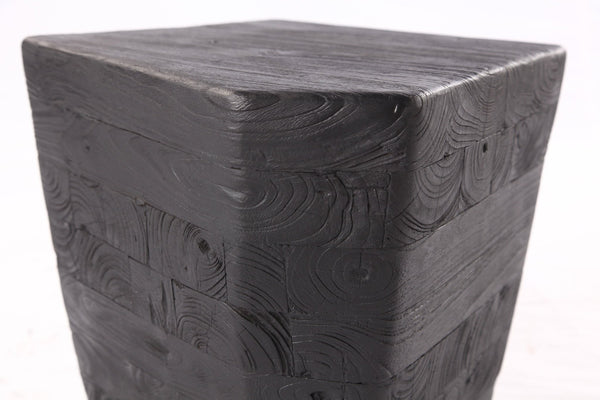 Black 15” Inch Block Accent Table 2.1 - Dyag East