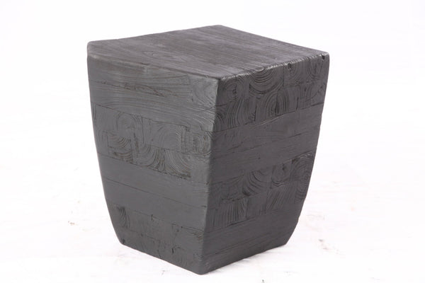 Black 15” Inch Block Accent Table 2.2 - Dyag East