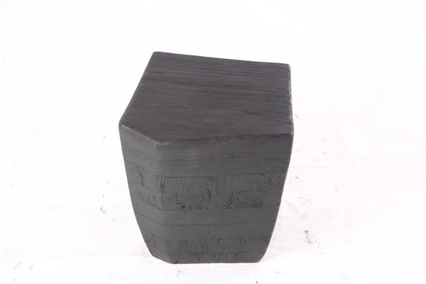 Black 15” Inch Block Accent Table 2.2 - Dyag East