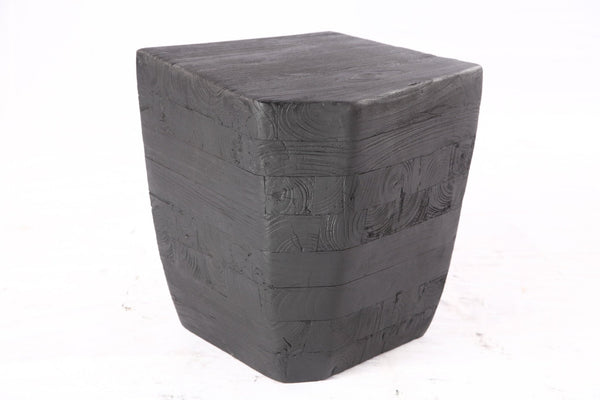 Black 15” Inch Block Accent Table 2.2 - Dyag East
