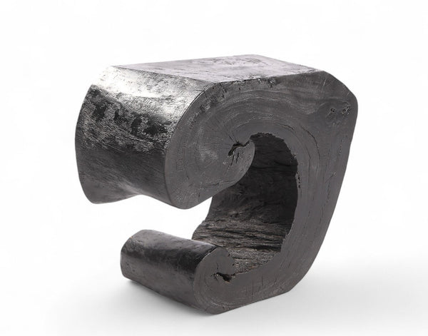 Black Half Ring Organic Accent or Side Table - Dyag East