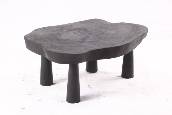 Black Living Edge One Slab Coffee Table 331 - Dyag East