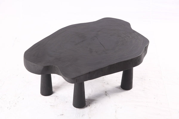 Black Living Edge One Slab Coffee Table 331 - Dyag East