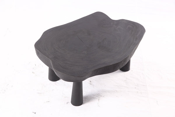 Black Living Edge One Slab Coffee Table 331 - Dyag East