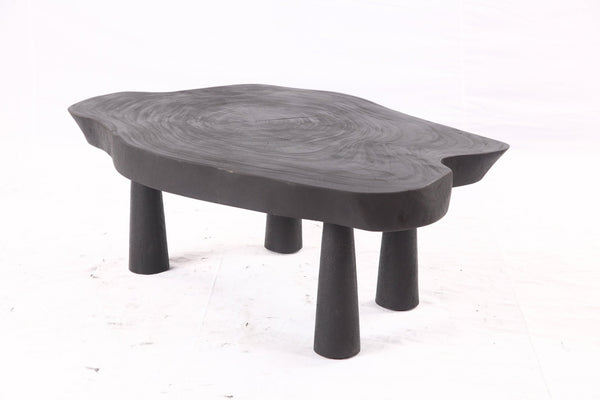 Black Living Edge One Slab Coffee Table 331 - Dyag East