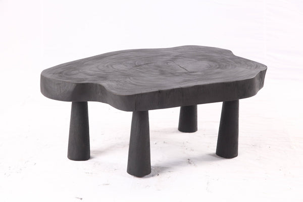 Black Living Edge One Slab Coffee Table 331 - Dyag East