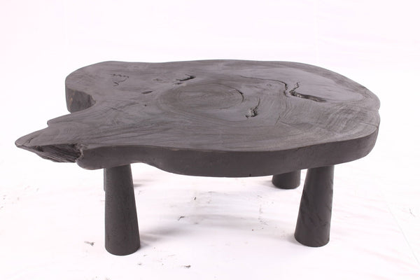 Black Living Edge One Slab Coffee Table 332 - Dyag East