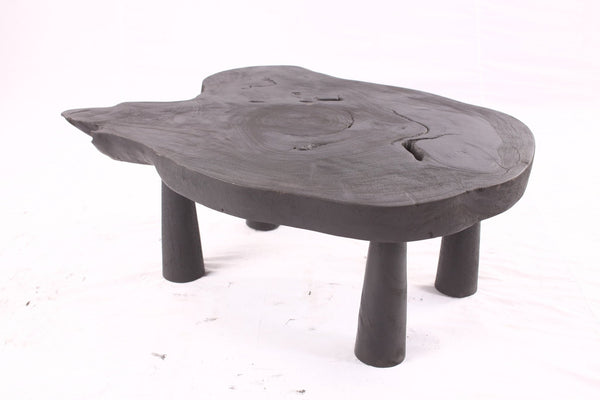 Black Living Edge One Slab Coffee Table 332 - Dyag East