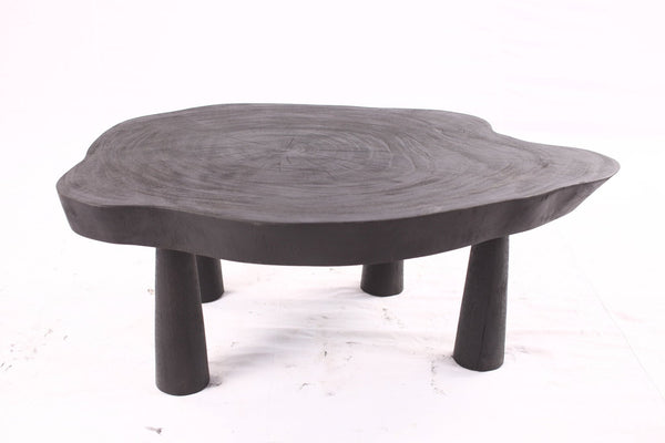 Black Living Edge One Slab Coffee Table 333 - Dyag East