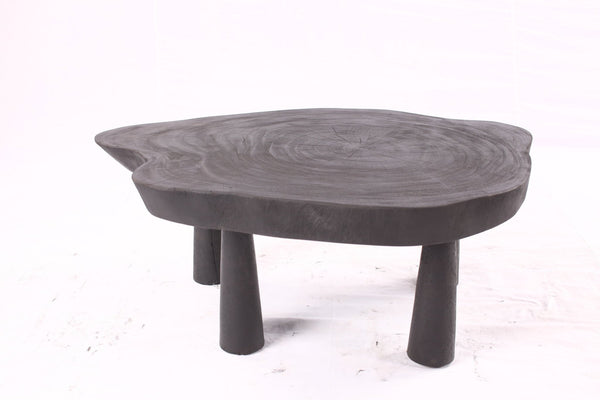 Black Living Edge One Slab Coffee Table 333 - Dyag East
