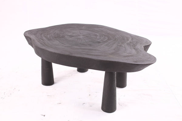 Black Living Edge One Slab Coffee Table 333 - Dyag East