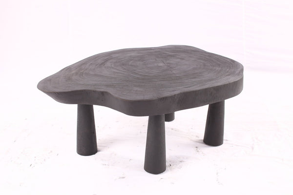 Black Living Edge One Slab Coffee Table 333 - Dyag East