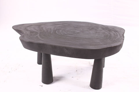 Black Living Edge One Slab Coffee Table 333 - Dyag East