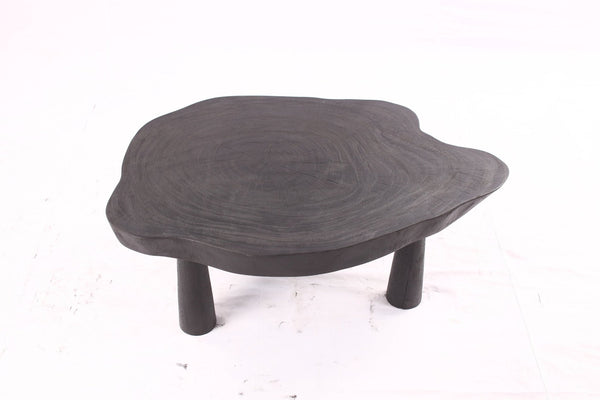 Black Living Edge One Slab Coffee Table 333 - Dyag East