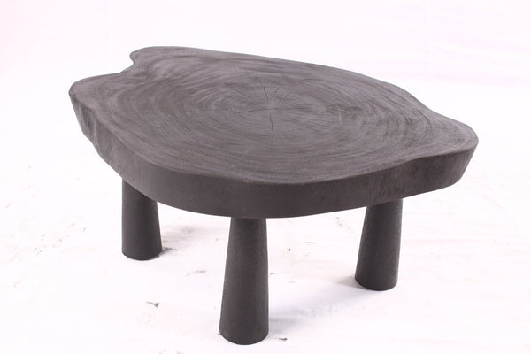 Black Living Edge One Slab Coffee Table 333 - Dyag East