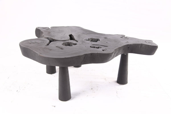 Black Living Edge One Slab Coffee Table 335 - Dyag East
