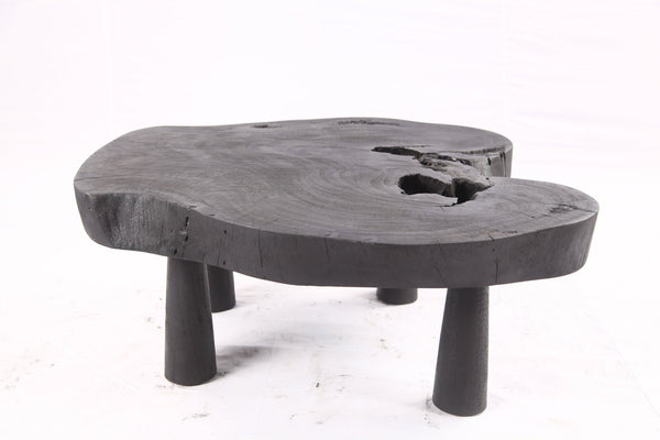Black Living Edge One Slab Coffee Table 336 - Dyag East