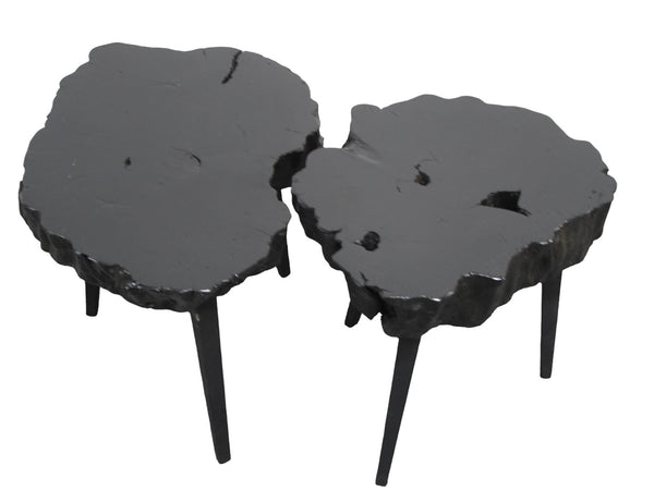 Black Lychee Living Edge Accent or Side Table 2 - Dyag East
