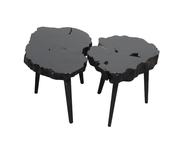 Black Lychee Living Edge Accent or Side Table 2 - Dyag East