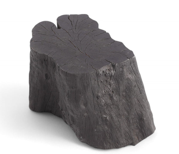 Black Lychee Living Edge Accent or Side Table or Stool - Dyag East
