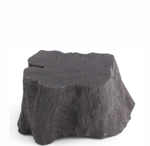 Black Lychee Living Edge Accent or Side Table or Stool - Dyag East