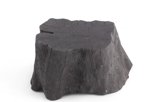 Black Lychee Living Edge Accent or Side Table or Stool - Dyag East