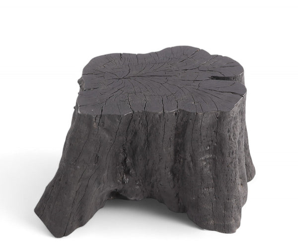 Black Lychee Living Edge Accent or Side Table or Stool - Dyag East