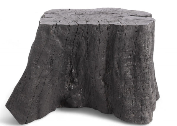 Black Lychee Living Edge Accent or Side Table or Stool - Dyag East