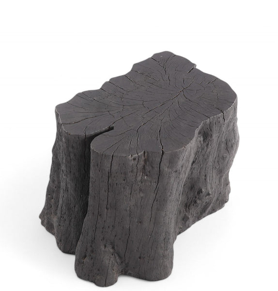 Black Lychee Living Edge Accent or Side Table or Stool - Dyag East