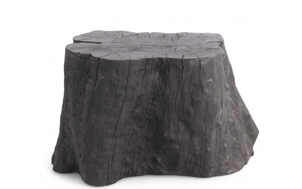 Black Lychee Living Edge Accent or Side Table or Stool - Dyag East