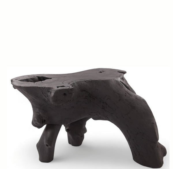 Black Natural Sculptured Console Table - 1 - Dyag East