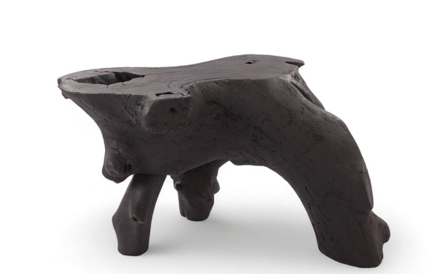 Black Natural Sculptured Console Table - 1 - Dyag East