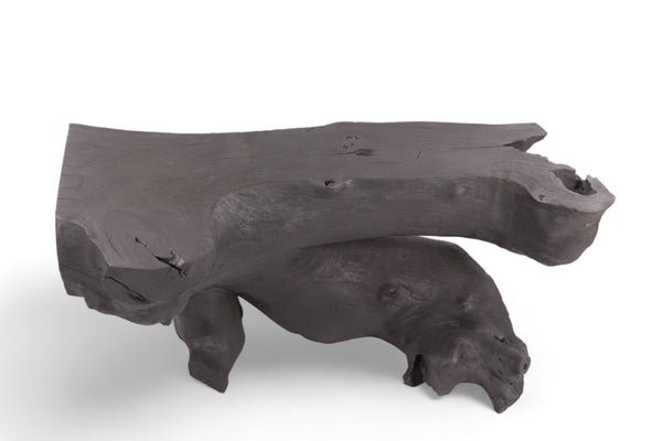 Black Natural Sculptured Console Table - 2 - Dyag East