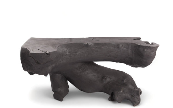 Black Natural Sculptured Console Table - 2 - Dyag East