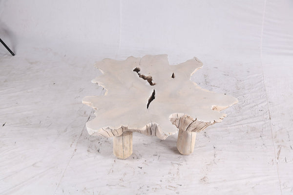 Bleached Free Form Living Edge Coffee Table 34 - Dyag East