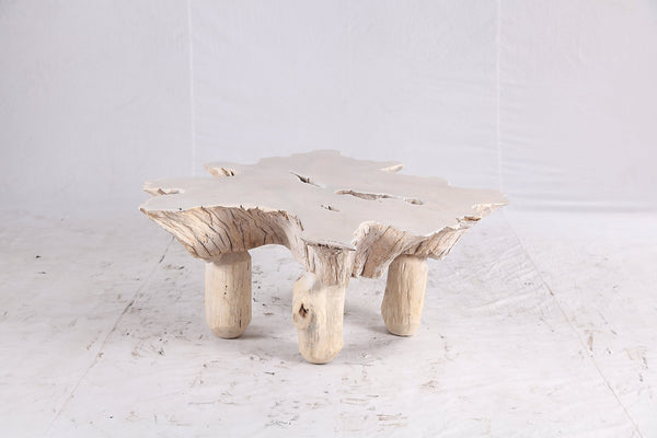 Bleached Free Form Living Edge Coffee Table 34 - Dyag East