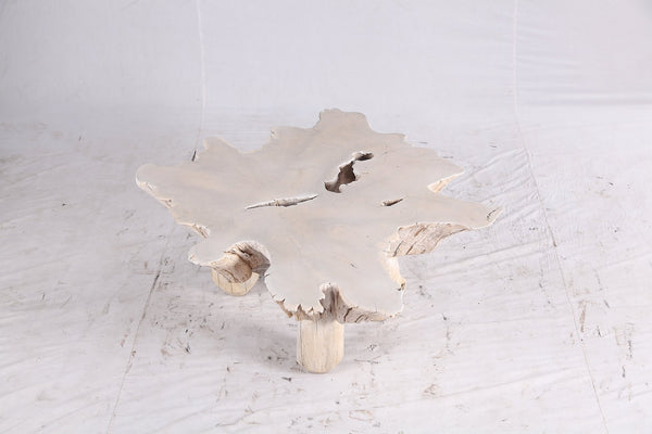 Bleached Free Form Living Edge Coffee Table 34 - Dyag East