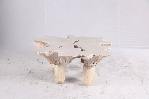 Bleached Free Form Living Edge Coffee Table 34 - Dyag East