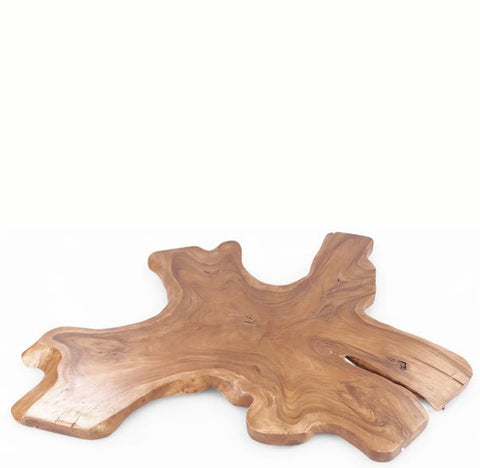 Brown Free Form Living Edge One Slab Coffee Table, 106 Inch x 86 Inch - Dyag East