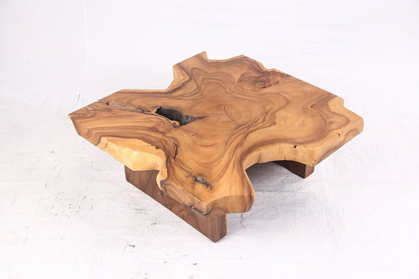 Brown Living Edge Free Form Coffee Table 71 - Dyag East