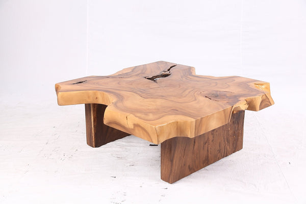 Brown Living Edge Free Form Coffee Table 71 - Dyag East