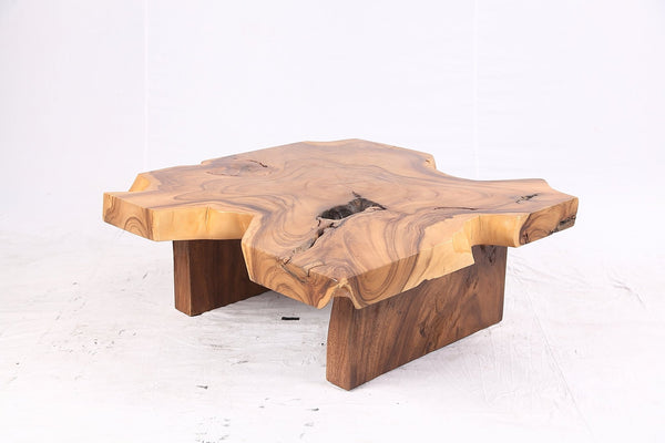 Brown Living Edge Free Form Coffee Table 71 - Dyag East