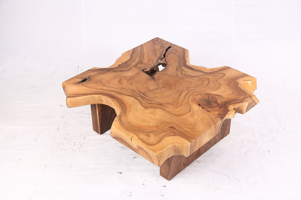 Brown Living Edge Free Form Coffee Table 71 - Dyag East