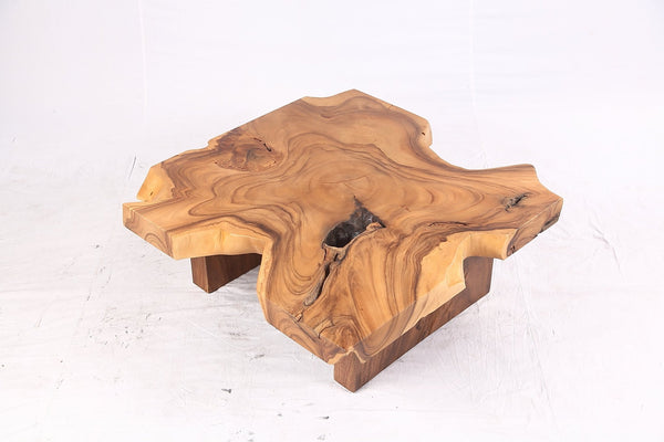 Brown Living Edge Free Form Coffee Table 71 - Dyag East