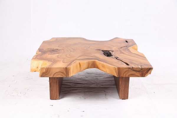 Brown Living Edge Free Form Coffee Table 71 - Dyag East