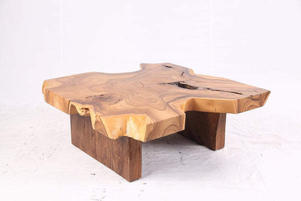 Brown Living Edge Free Form Coffee Table 71 - Dyag East