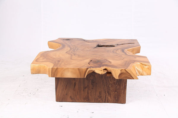 Brown Living Edge Free Form Coffee Table 71 - Dyag East